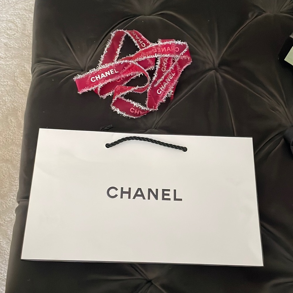 Chanel small bag with ribbon